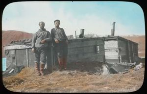 Image: MacMillan and Jack Barnes at Fort Conger